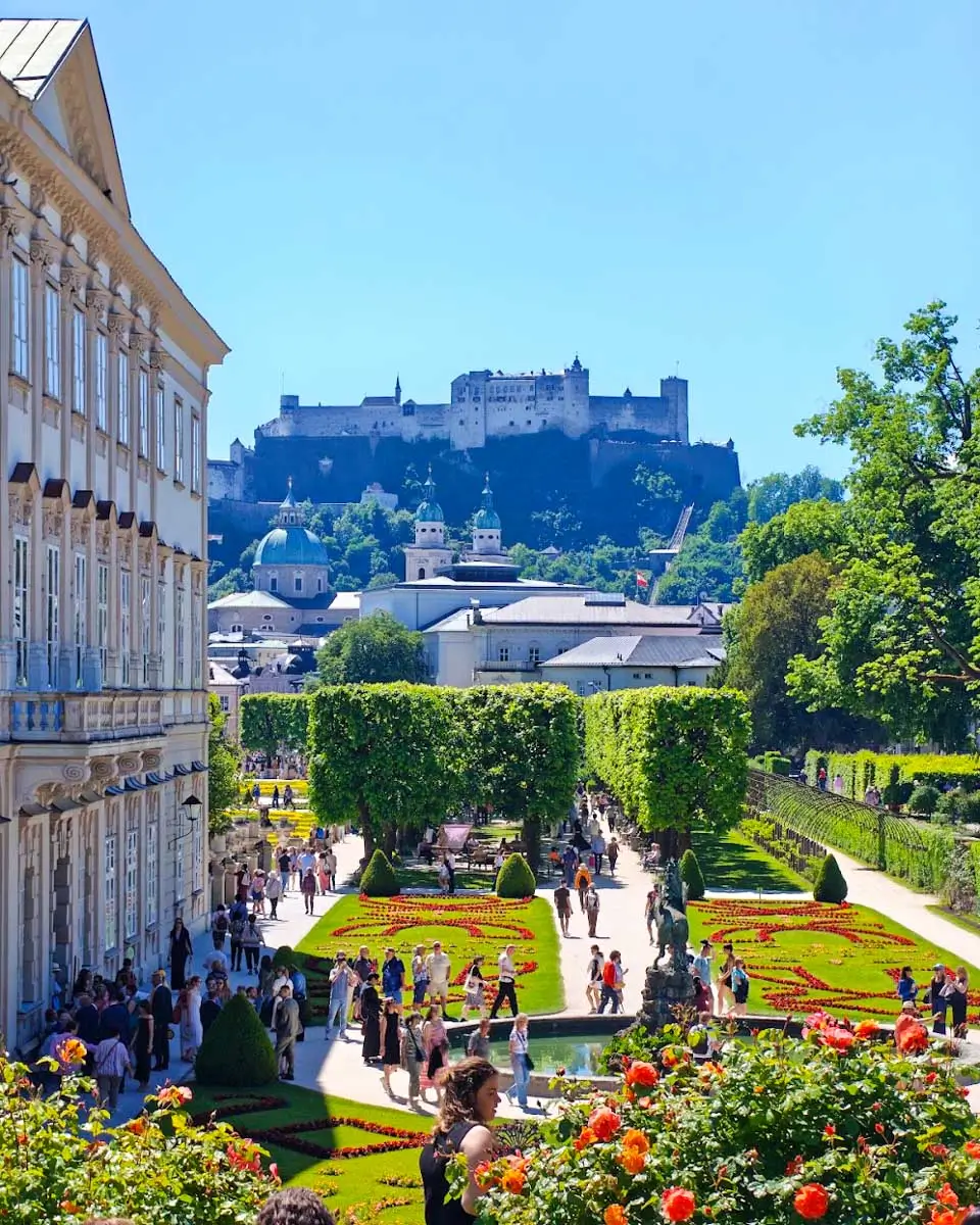 Mirabell Gardens at the Original Sound of Music Tour in Salzburg