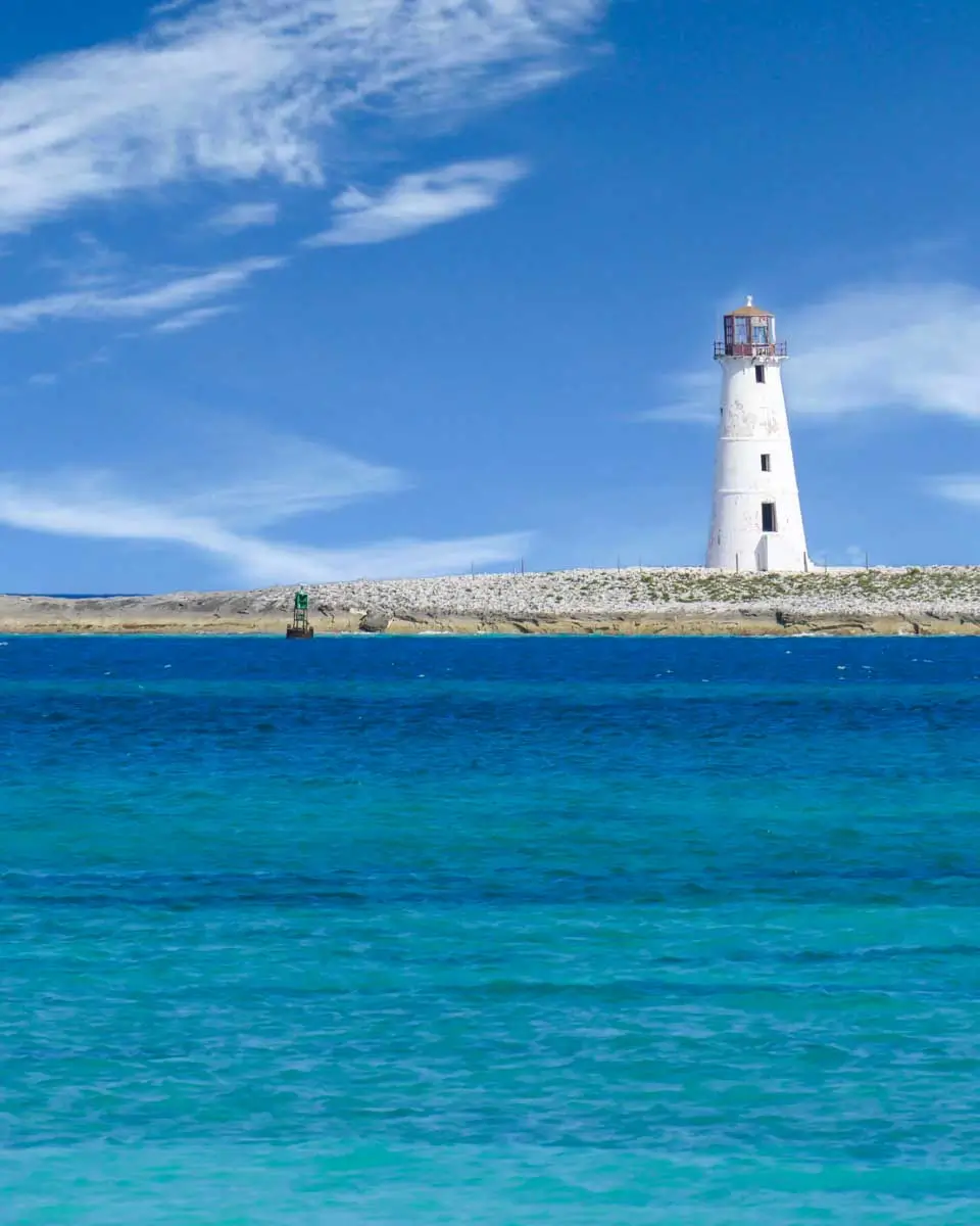 Nassau Harbor Lighthouse seen on a swgway tour