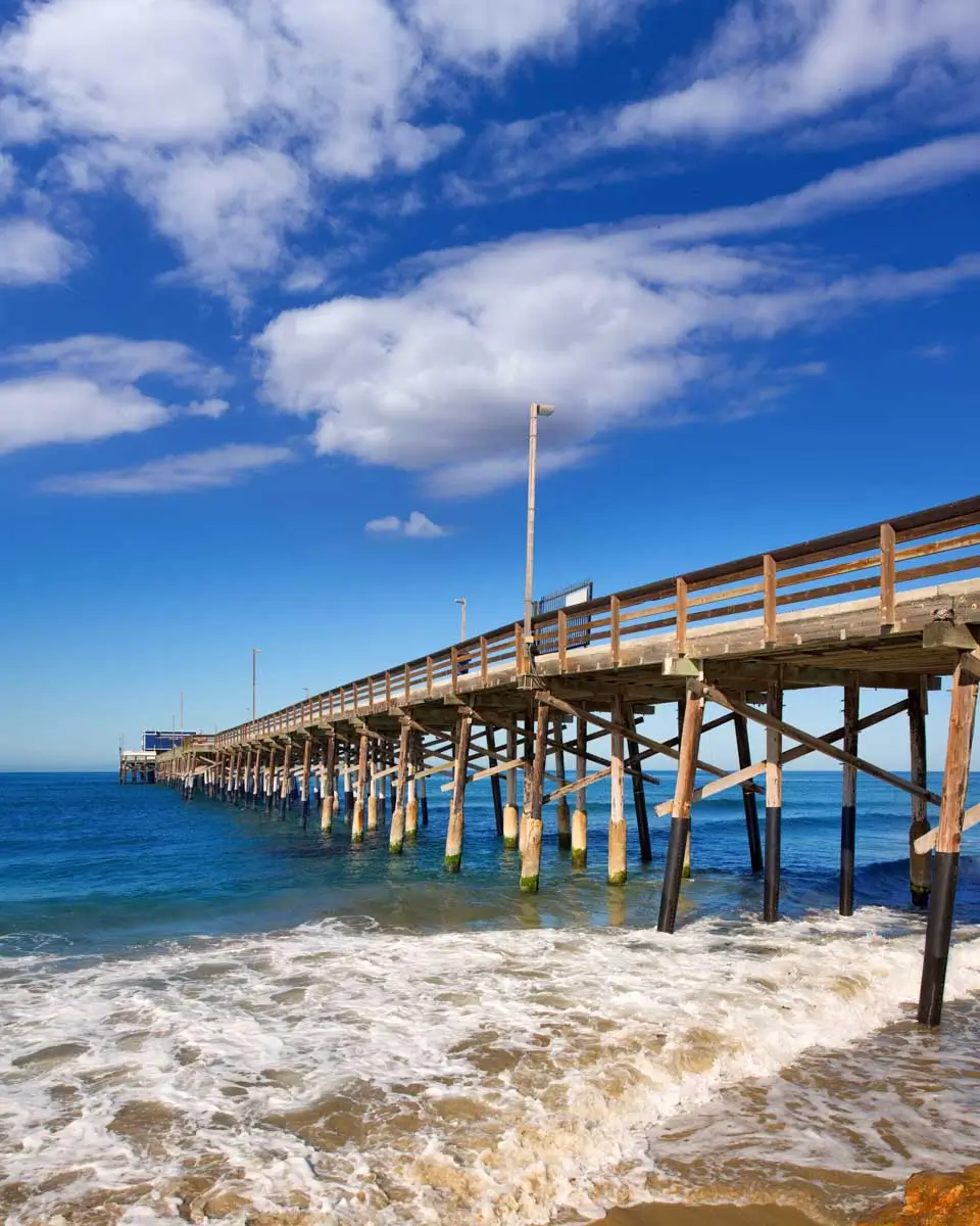 Newport pier beach in California USA