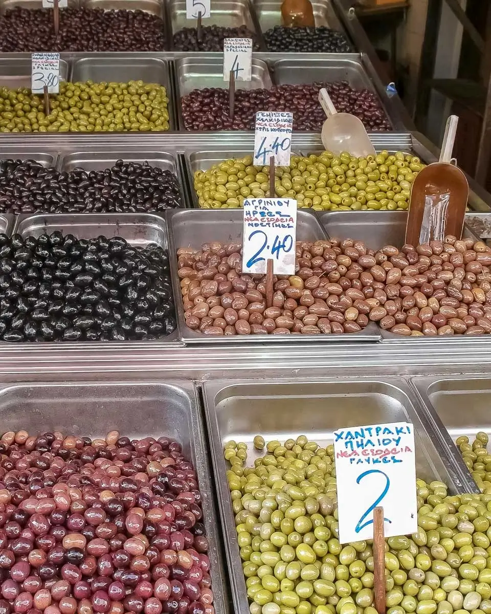 Olives-eaten-on-a-food-tour-in-Thessaloniki-Greece