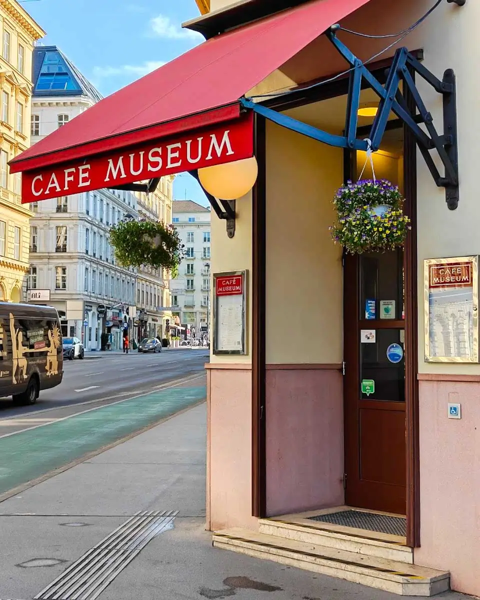 Exterior of Café Museum in Vienna