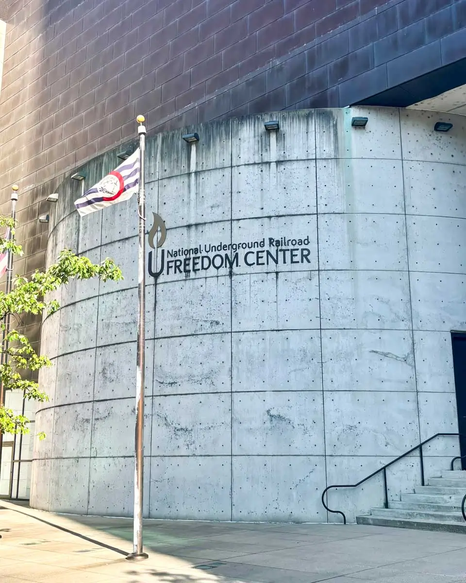 Outside of National Underground Railroad Freedom Center - Cincinnati