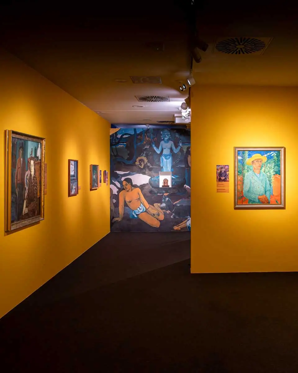 Paintings at Hungarian National Gallery in Budapest