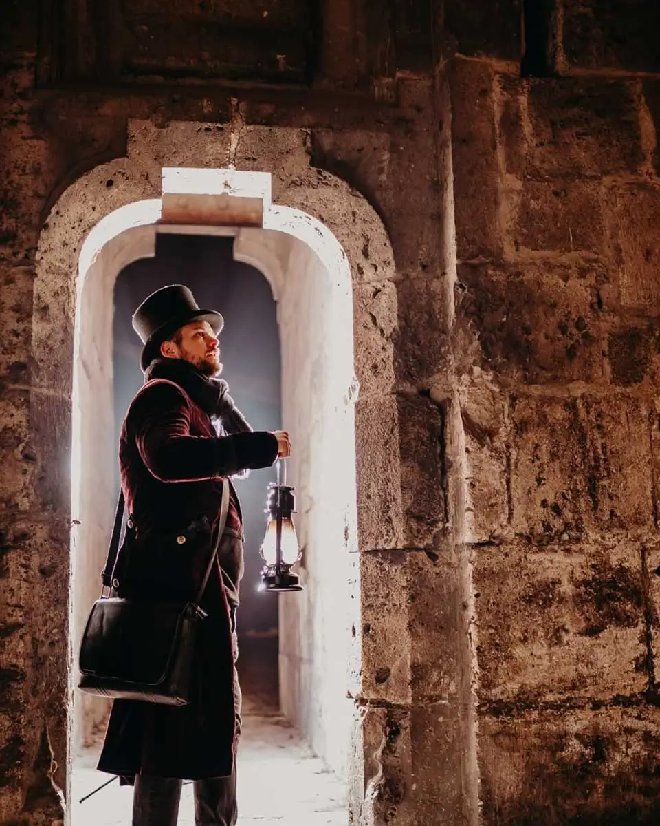 Tour guide at Budapest dark history and vampire tour - Mysterium Tours Budapest