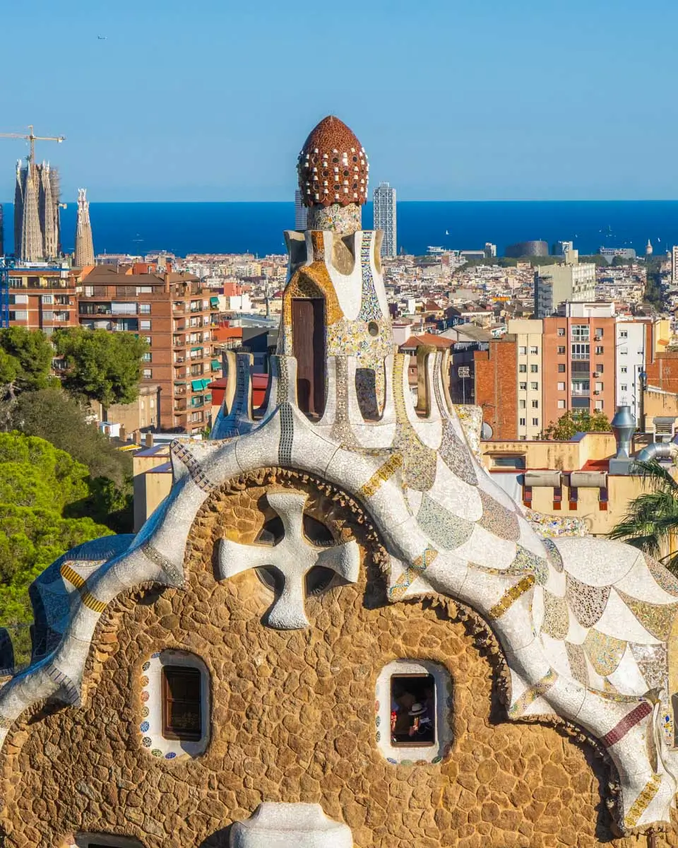 Park Guell in Barcelona Spain