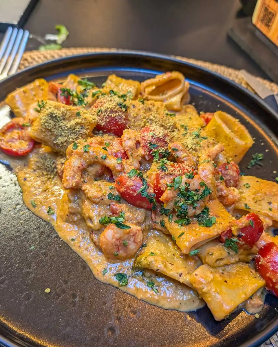 Pasta-eaten-for dinner in New Orleans Louisiana 1