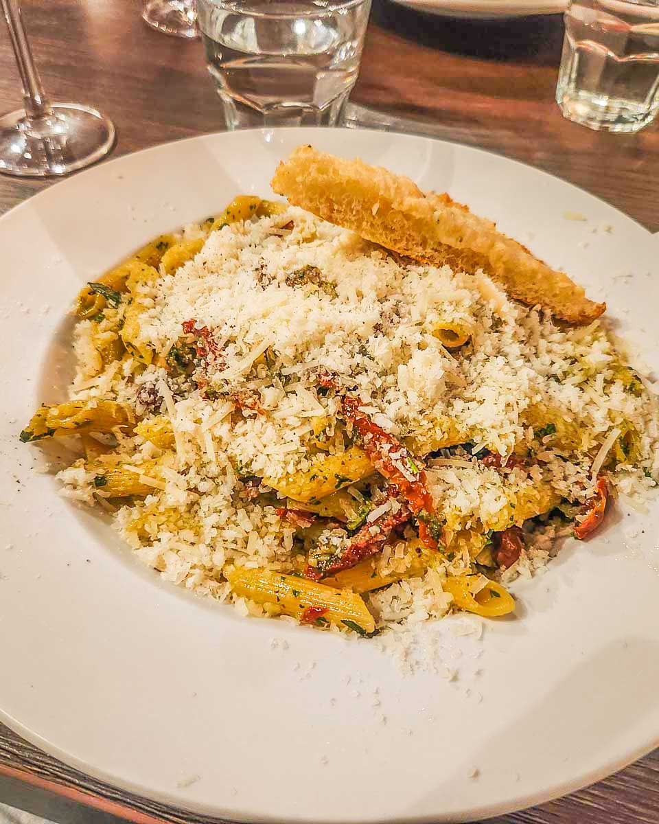 Pasta for dinner in Ottawa, Ontario