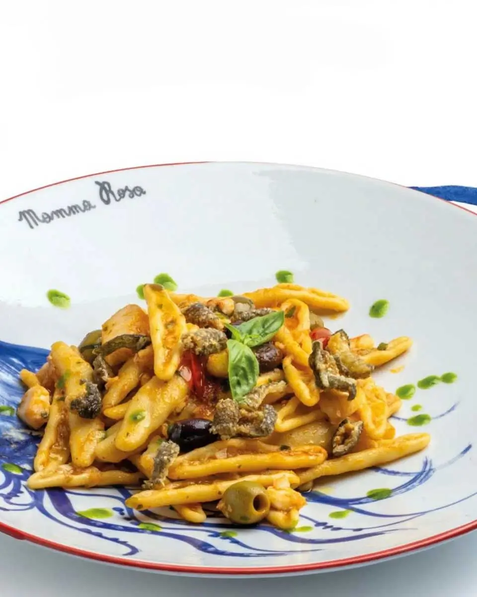 Paste eaten at MammaRosa restaurant in Solerno, Italy