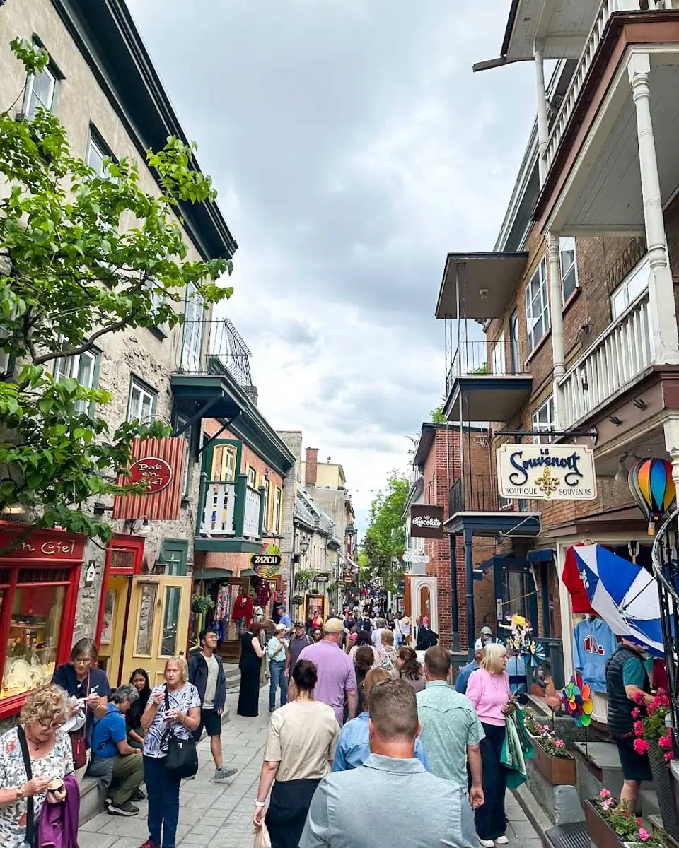 Petit Champlain Shopping street in Old Quebec City
