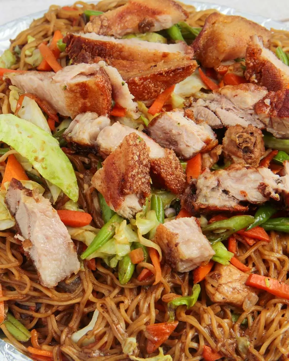 Pincit made during a cooking class in the Philippines
