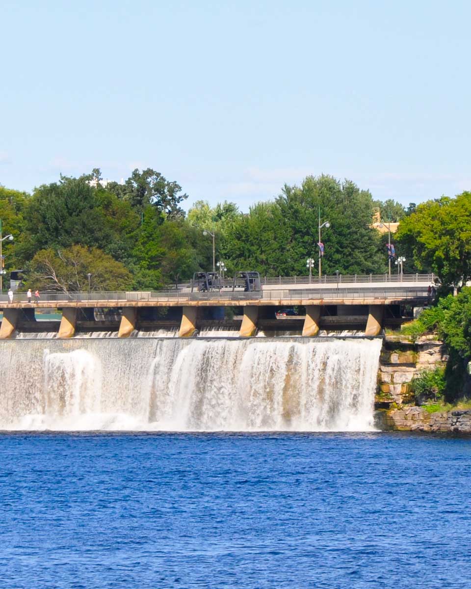 Rideau Falls in Ottawa Ontario