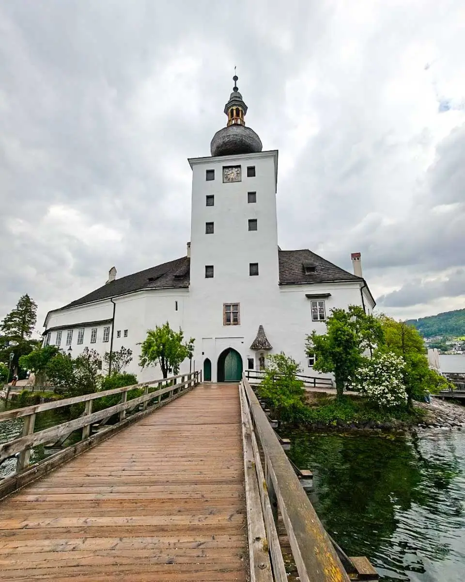 Schloss Ort castle on Lake Traunsee, Austria