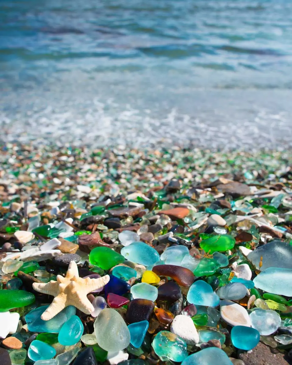 Sea glass island in Aruba