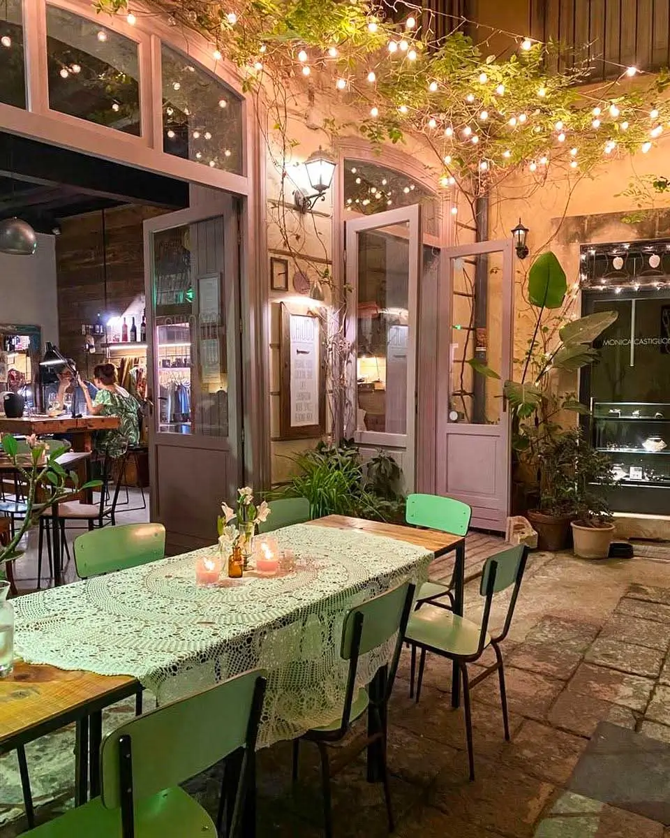 Seating area at Chiodo - Ristorante Ortigia, in Syracuse Italy