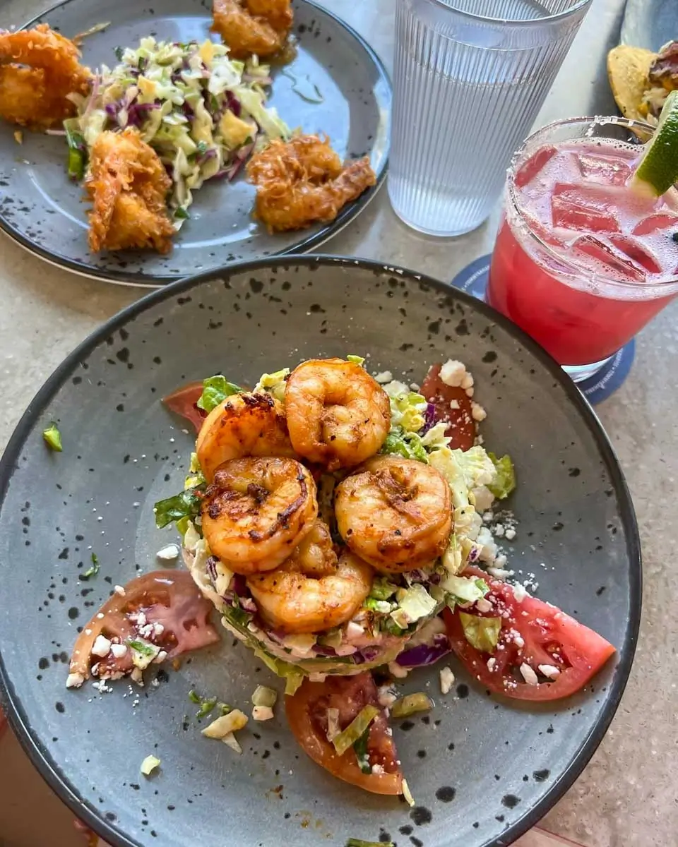 Shrimps eaten at Tommy Bahama in Newport Beach