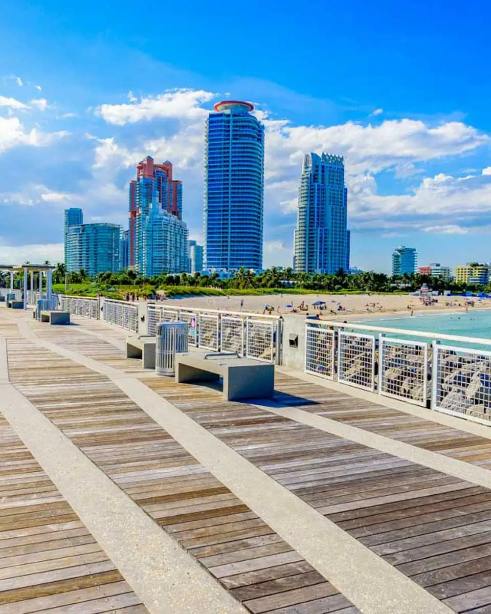 South Pointe Park seen on a segway tour in Miami Florida