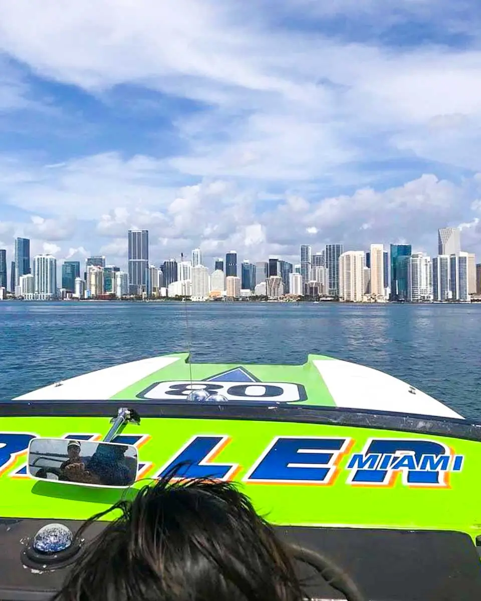 Speedboat tour in Miami