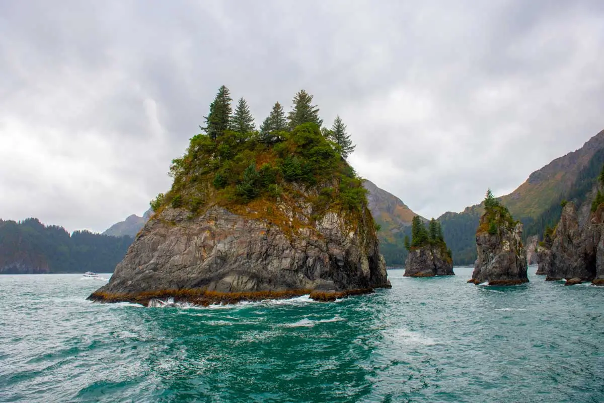 Spiral Cove in Kenai Fjords National Park on a cruise from Seward Alaska