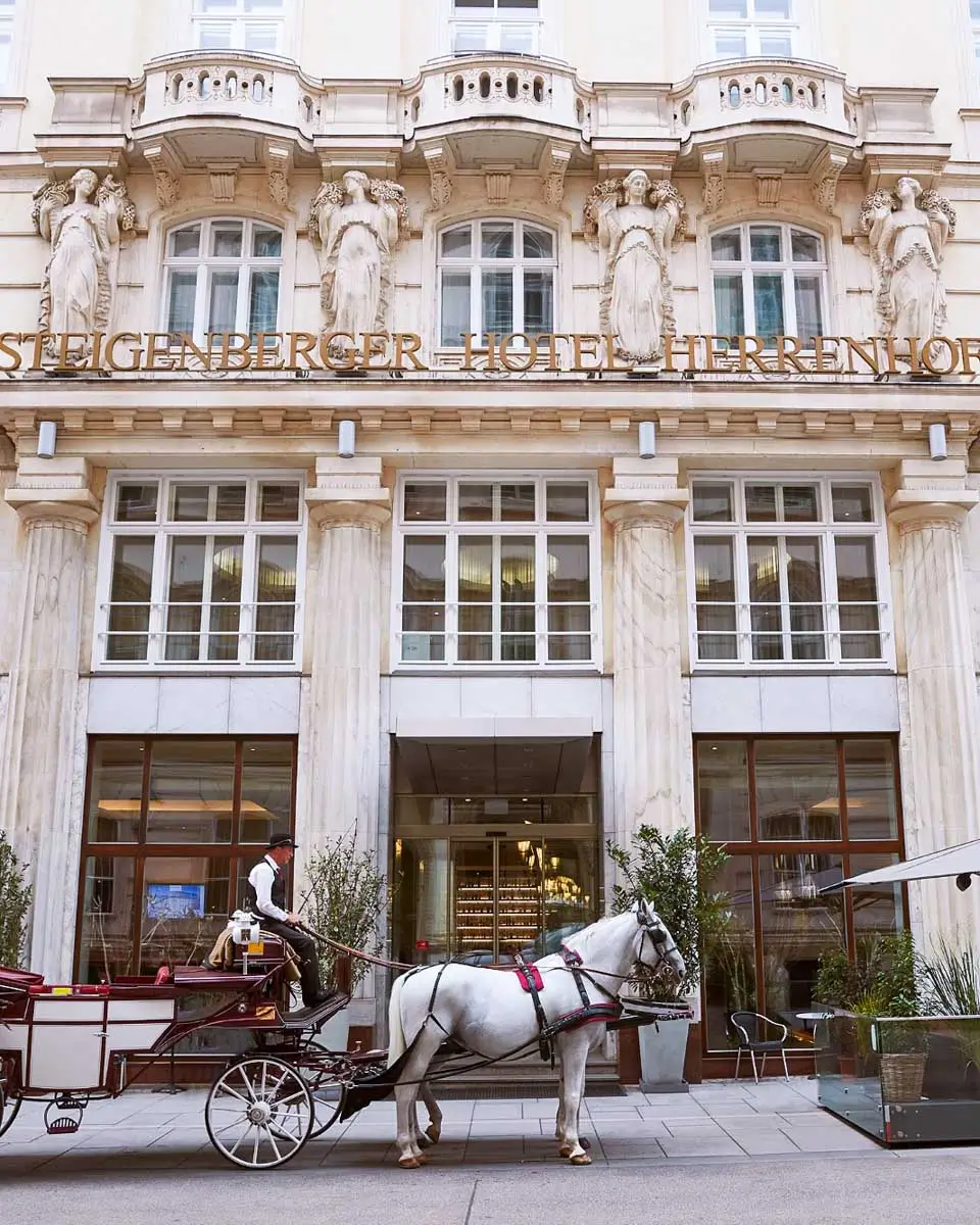 Exterior of Steigenberger Hotel Herrenhof in Vienna