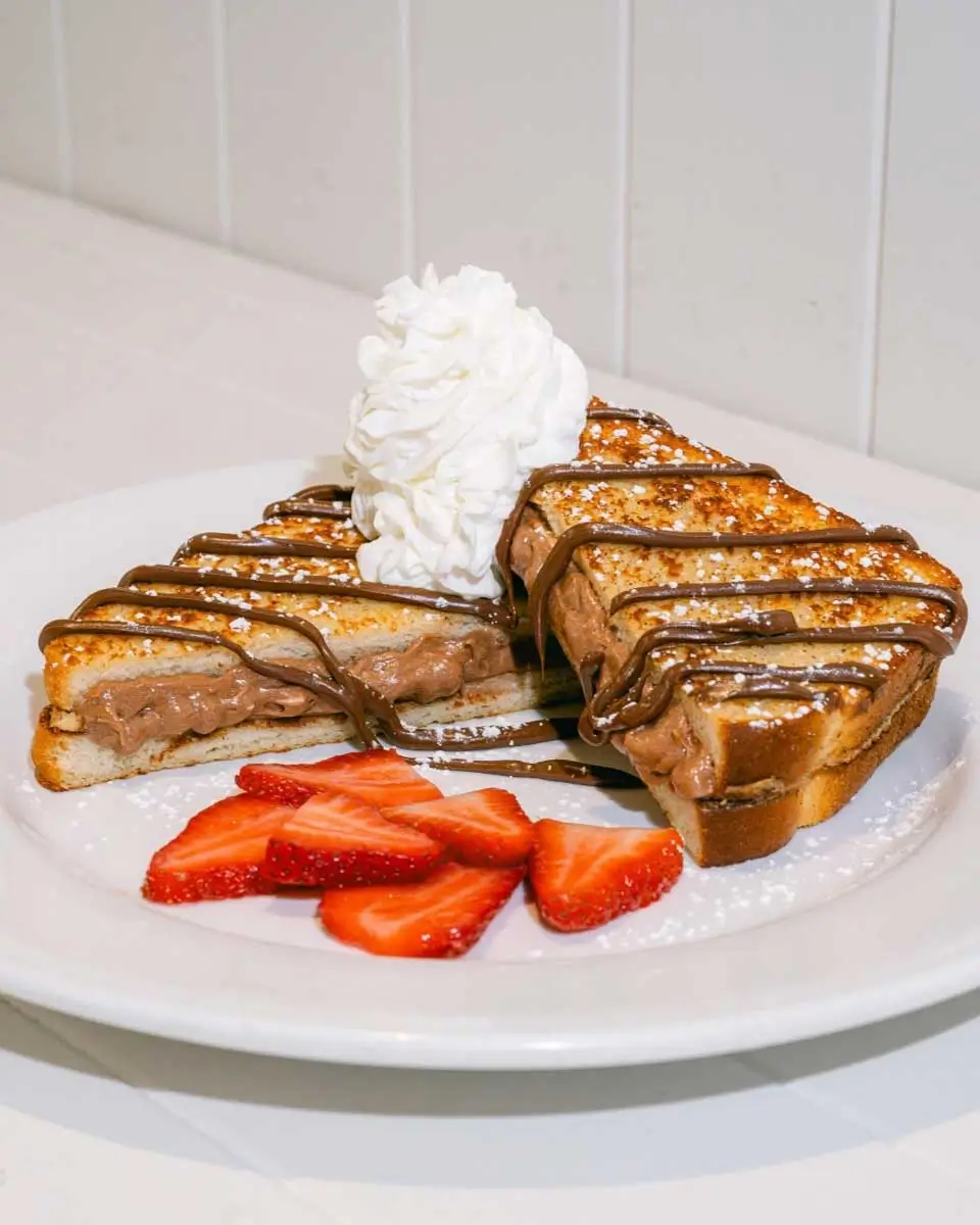 Stuffed french toast at the Wild Eggs Restaurant in Cincinnati