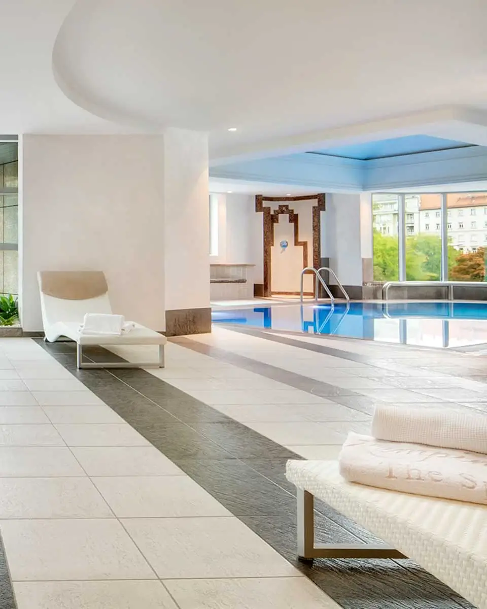 Swimming pool at Kempinski Hotel Corvinus Budapest