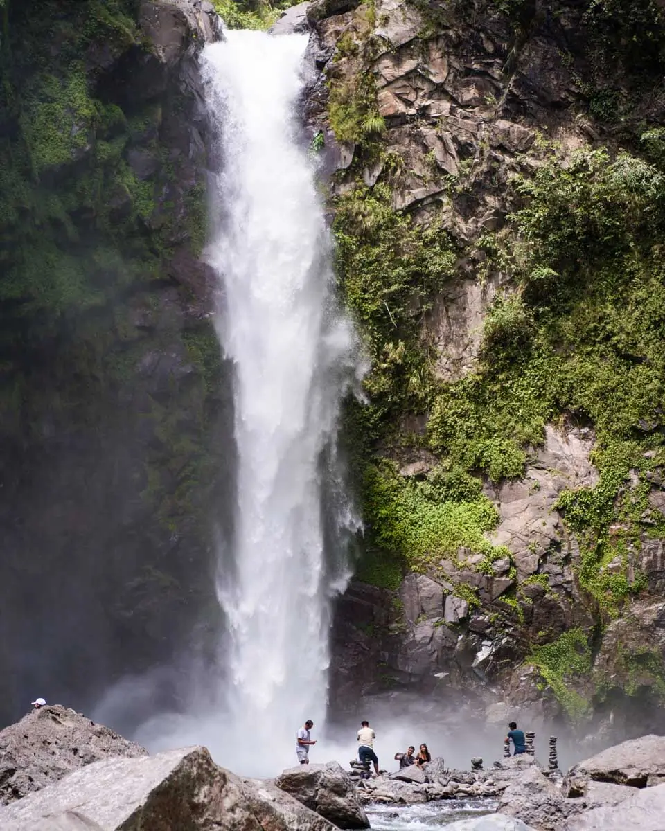 Tappiya Waterfall seen during a trek of Batad in the Philippines