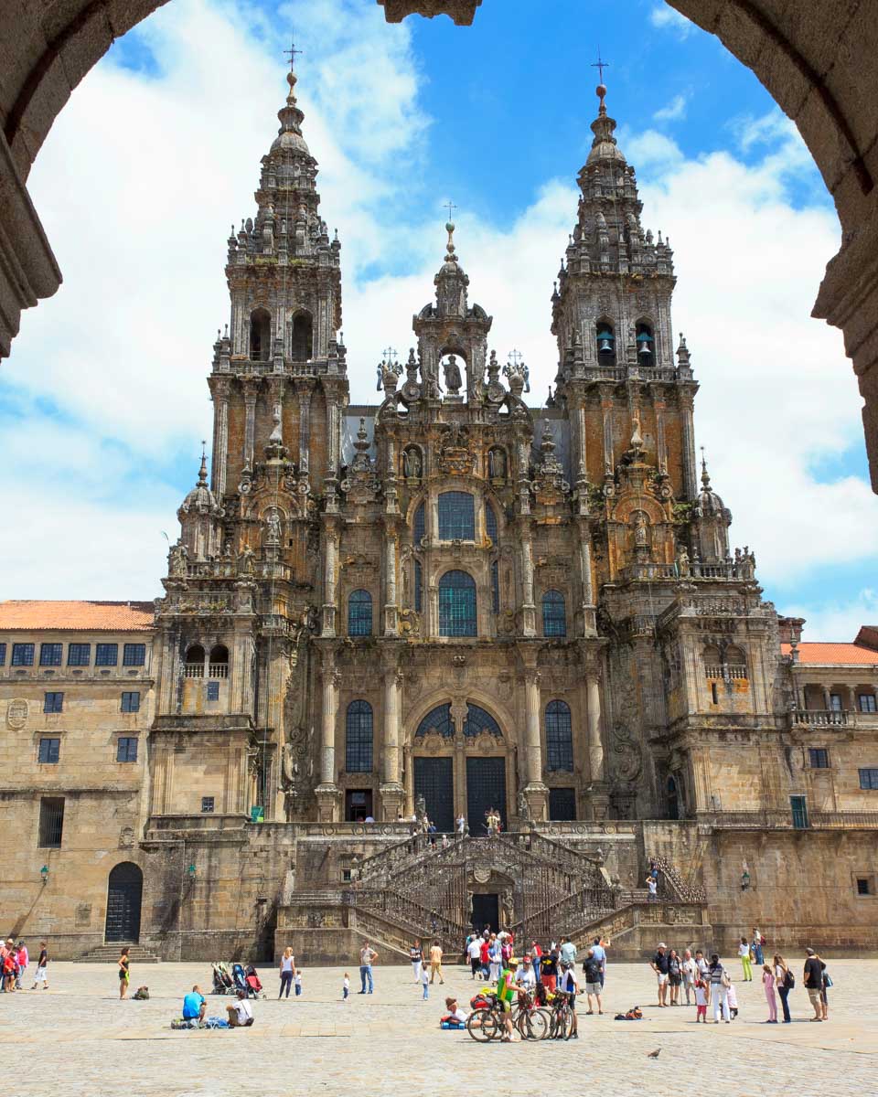 The-Cathedral-of-Santiago-de-Compostela-in-Galicia-Spain