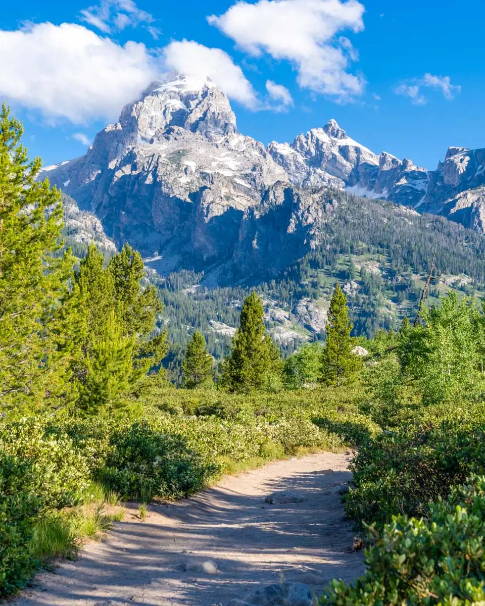 The Grand Teton mountains near Jackson Hole Wyoming