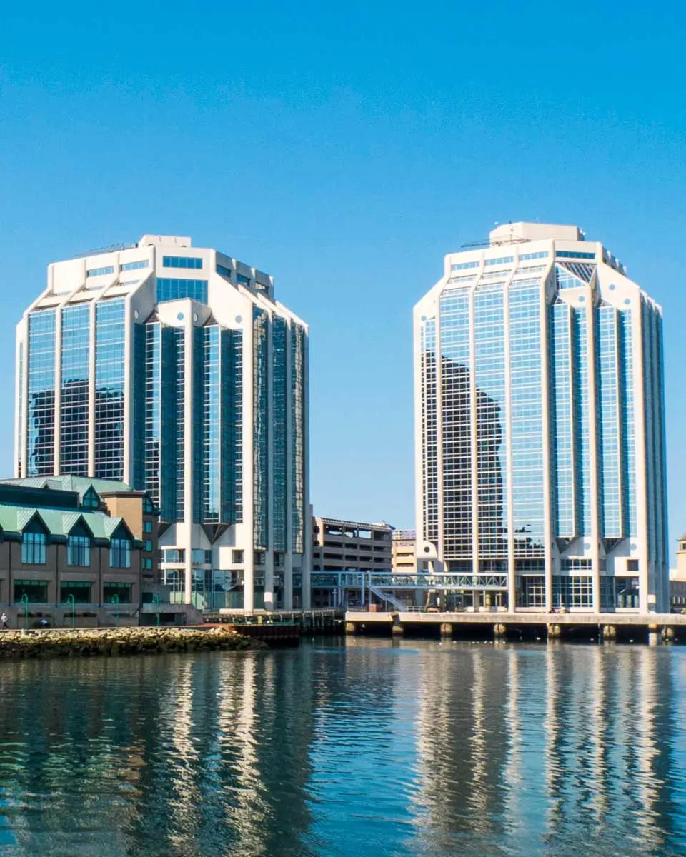 The Halifax harbor seen on a tour of Halifax Nova Scotia