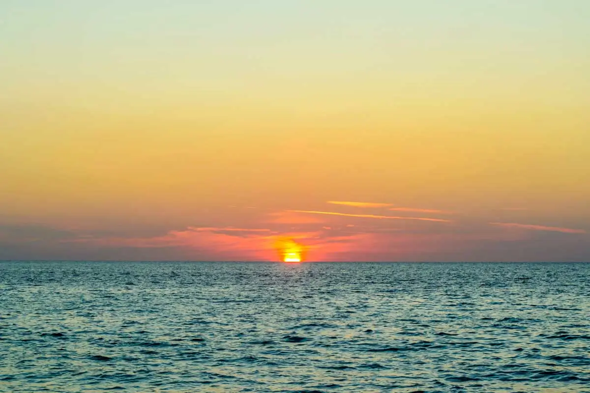 The Los Corales Beach sunset in Punta Cana, Dominican Republic