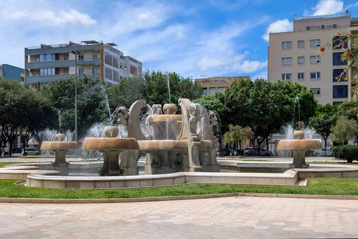 The Piazza Mazzini in Lecce Italy