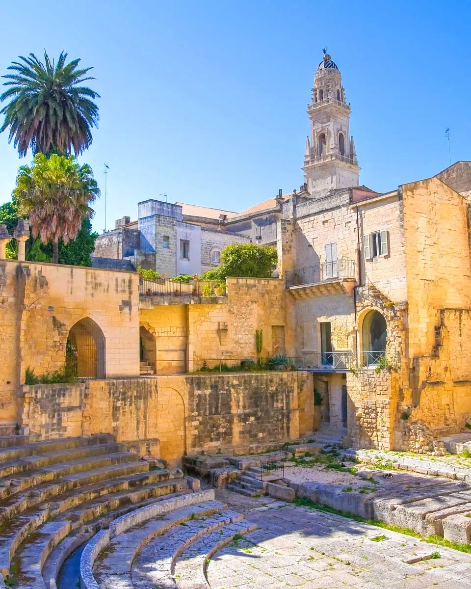 The Roman Amphitheater in Lecce Italy