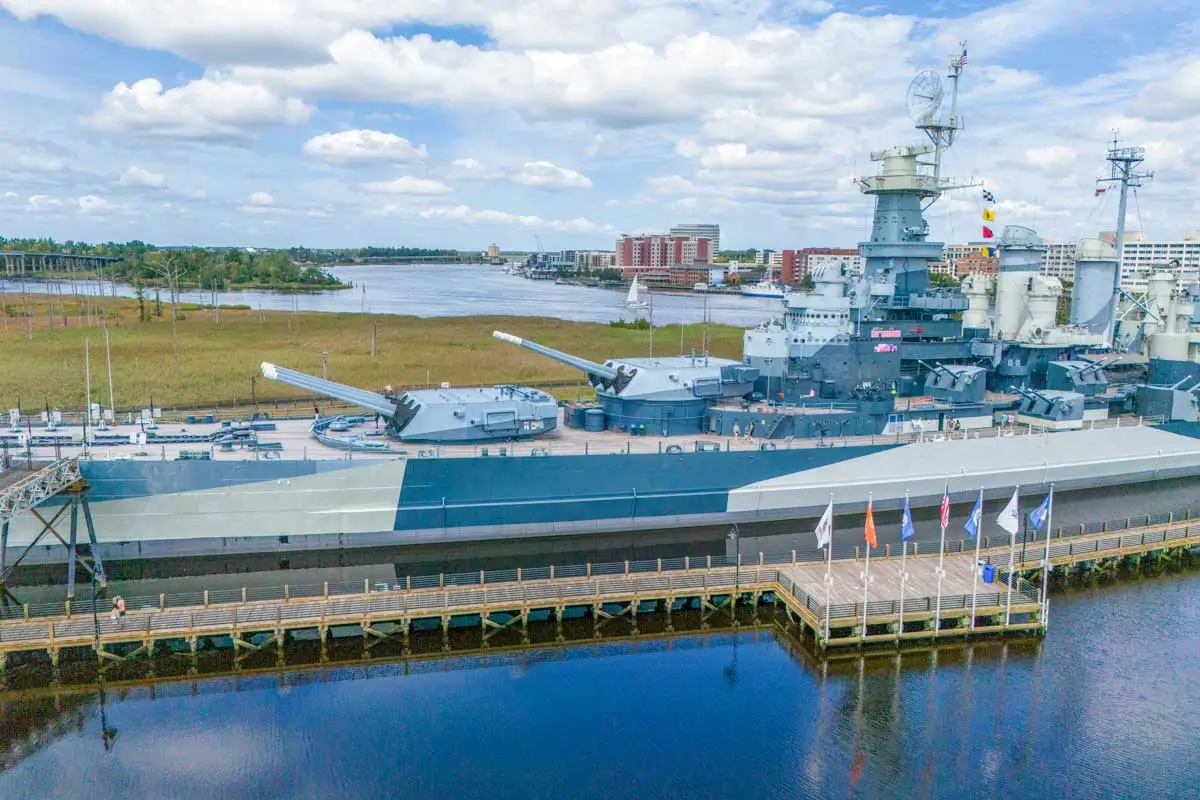 The USS North Carolina Battleship in Wilmington, North Carolina