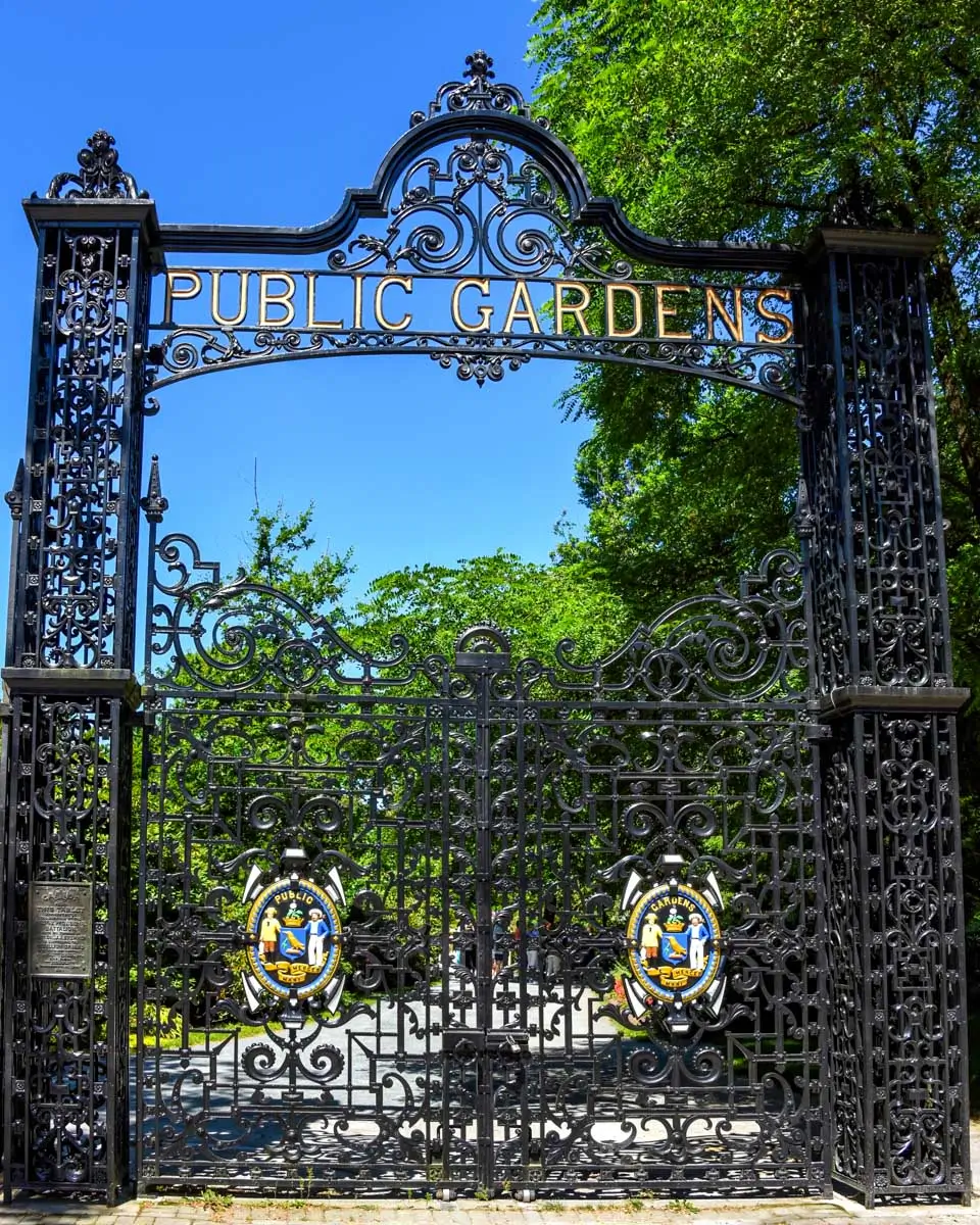The gate at the Halifax Public Gardens in Halifax Nova Scotia