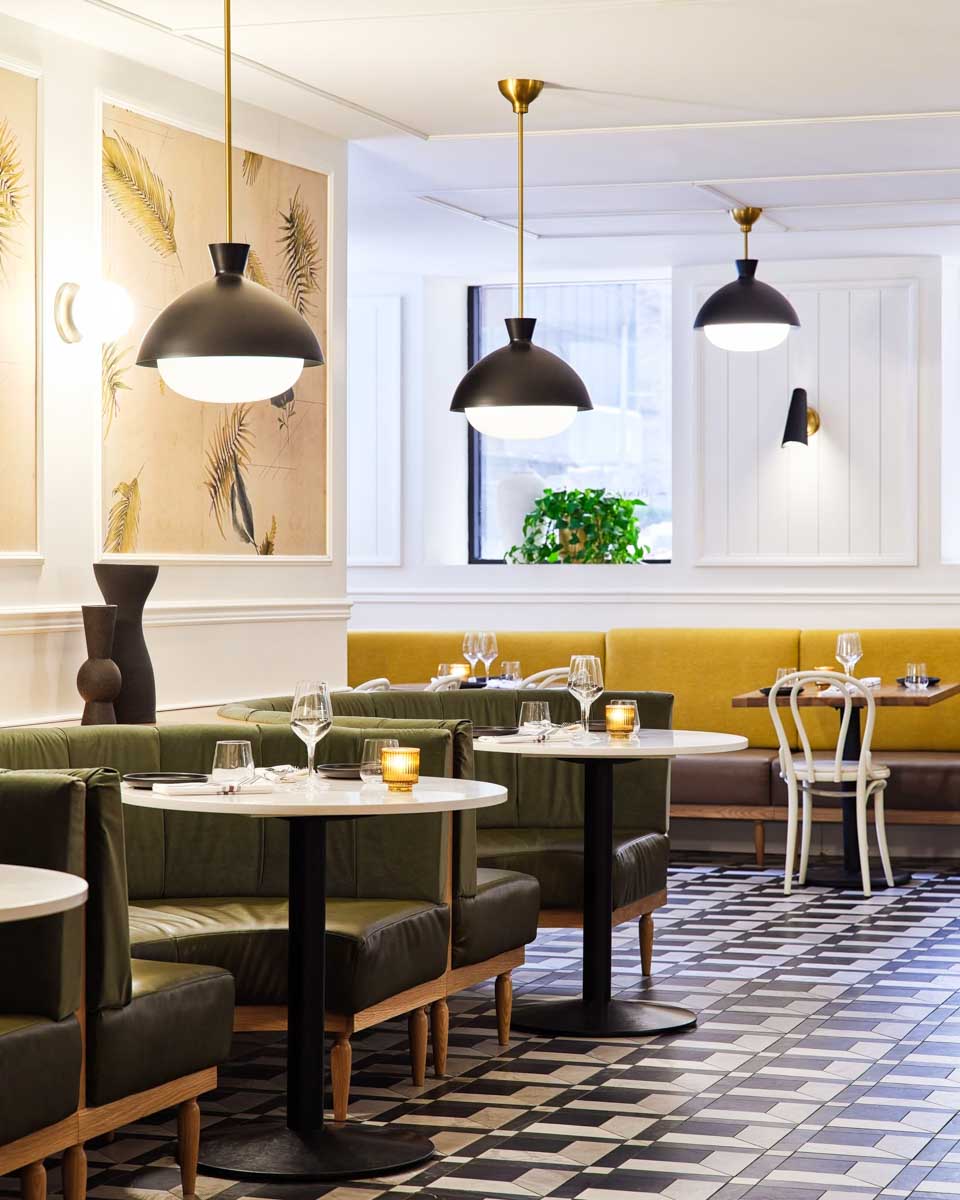 The interior of Cocotte Bistro restaurant in Ottawa