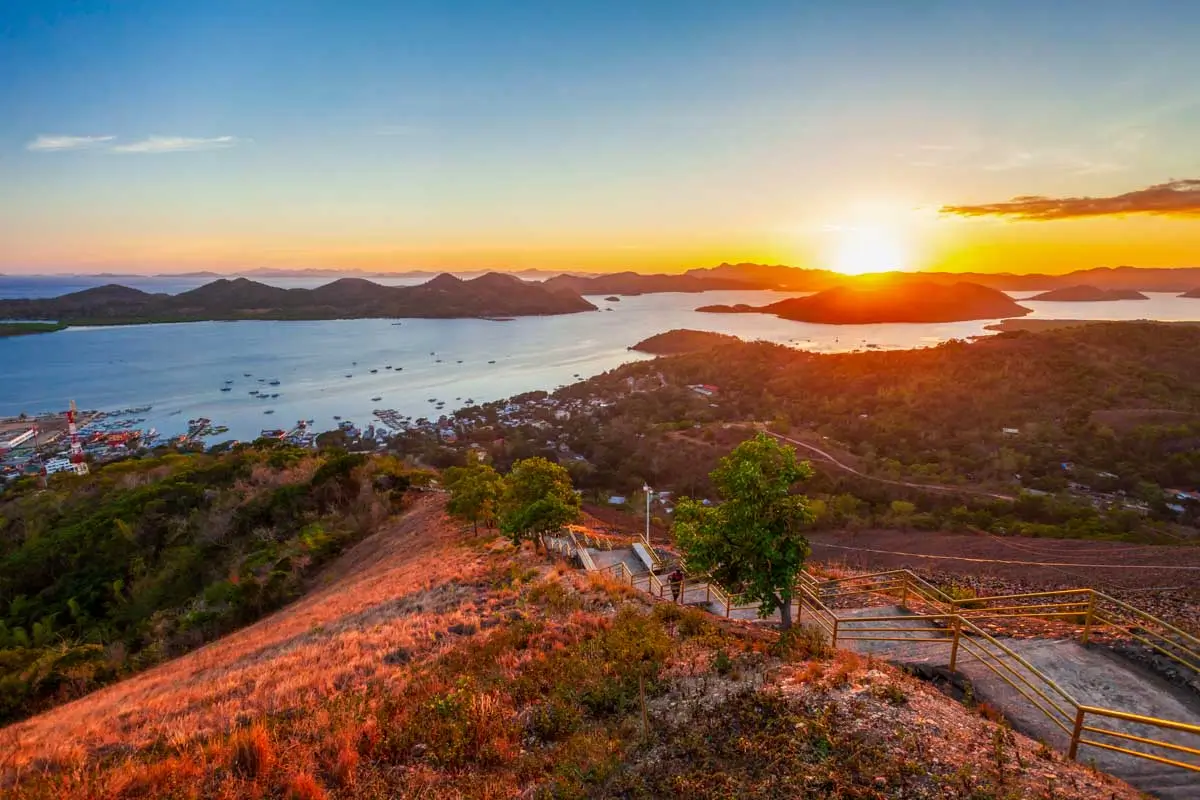The view of Coron from Mount Tapyas, Philippines