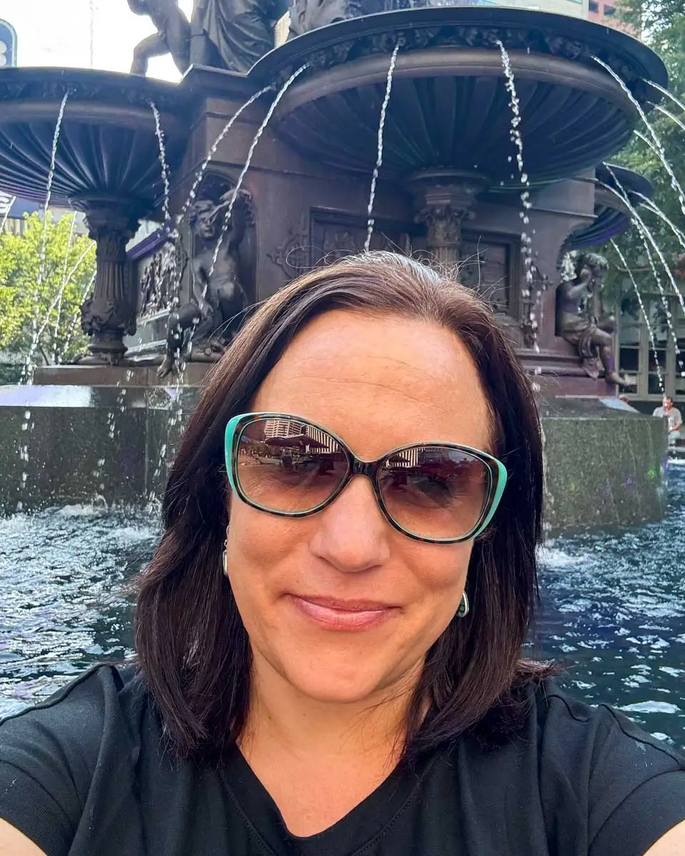 Theresa at Tyler Davidson Fountain - Fountain Square - Cincinnati