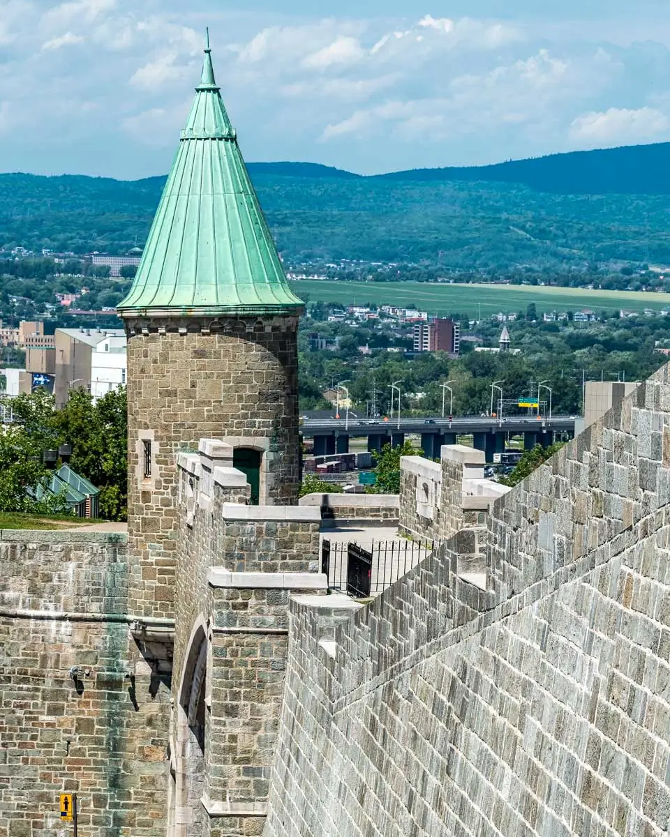 Tower of St. John Gate in Quebec City