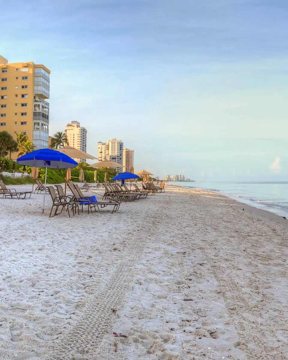 Vanderbilt Beach at sunrise in Naples Florida 2