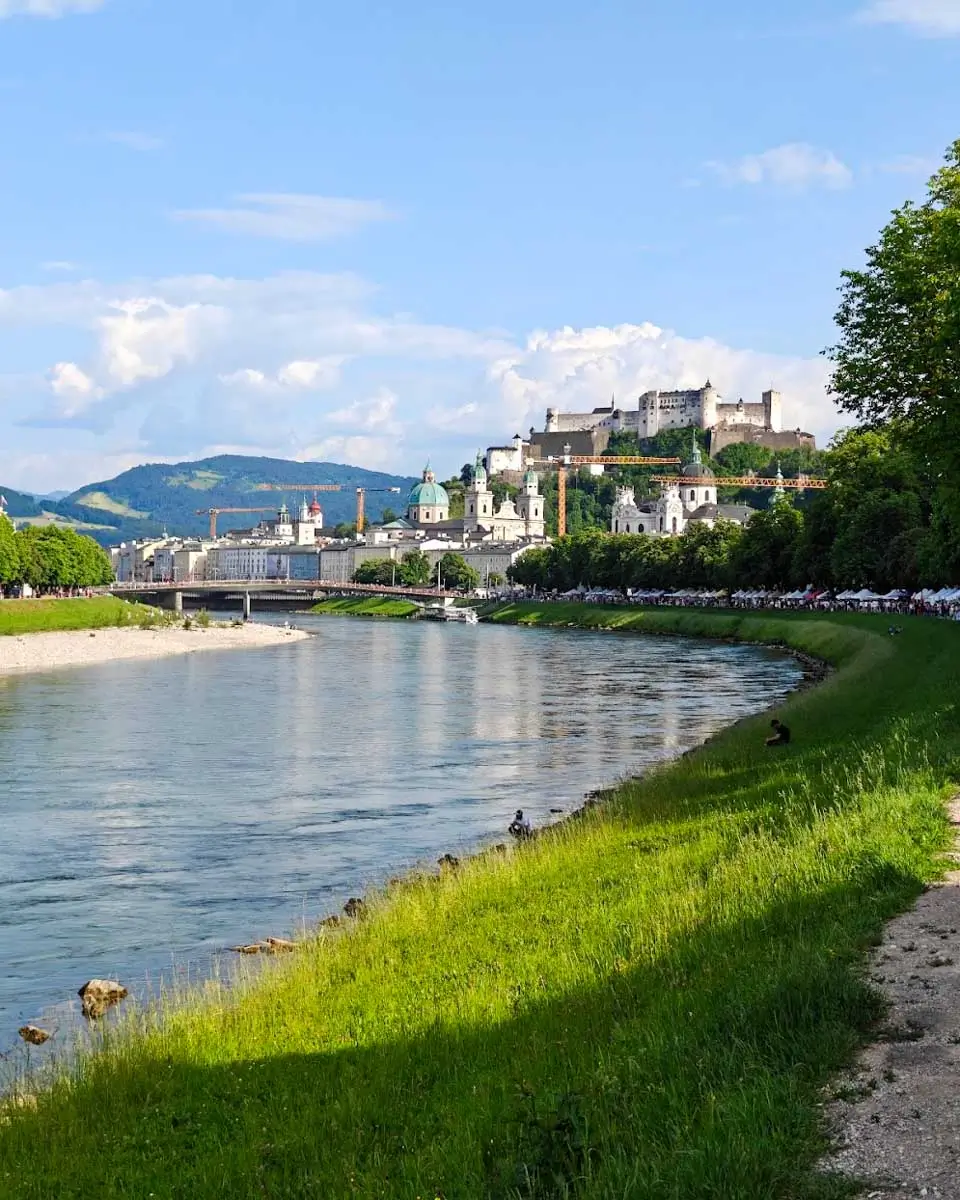 View captured while walking along the Salzach River in Salzburg 3