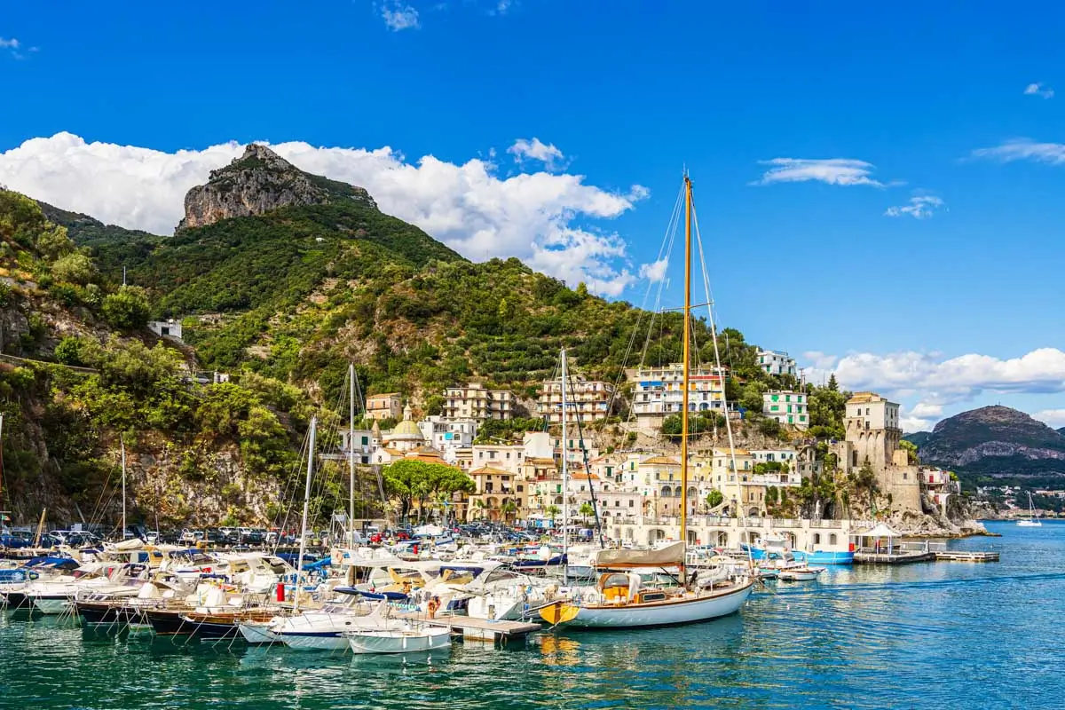 View of Cetara in Solerno, Italy