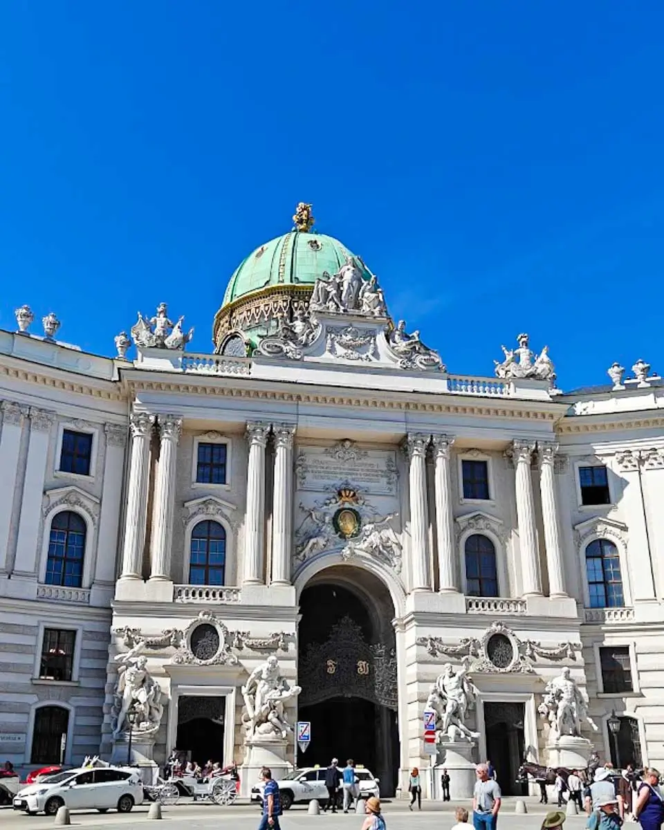 View of the Hofburg Palace in Vienna