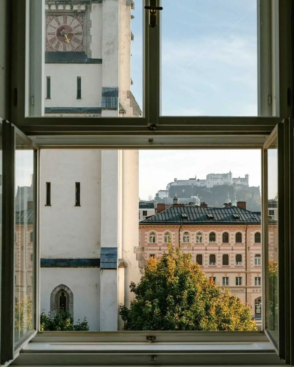 View of Hohensalzburg Fortress at HOTEL andrä Salzburg