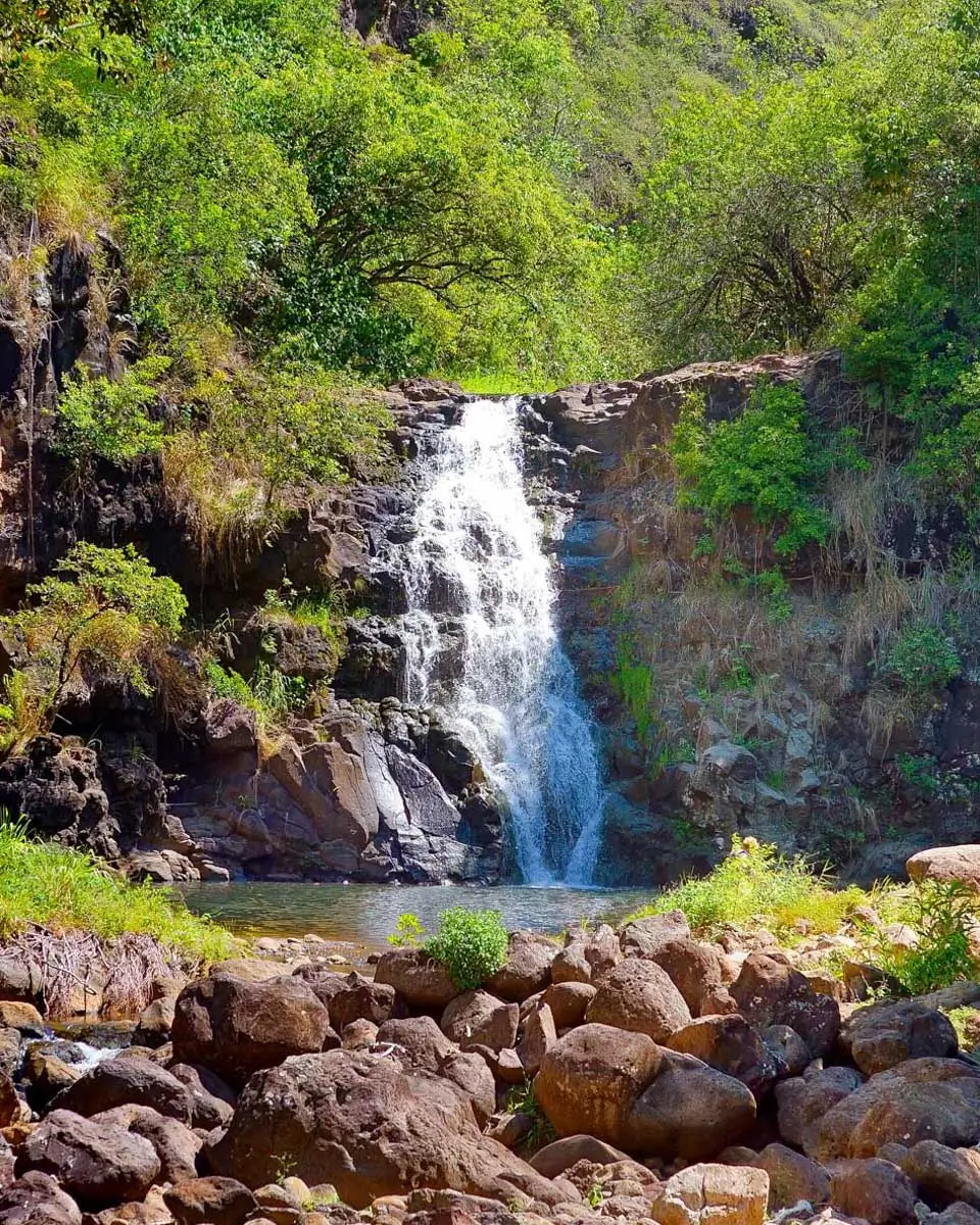 Waimea Falls in Oahu Hawaii