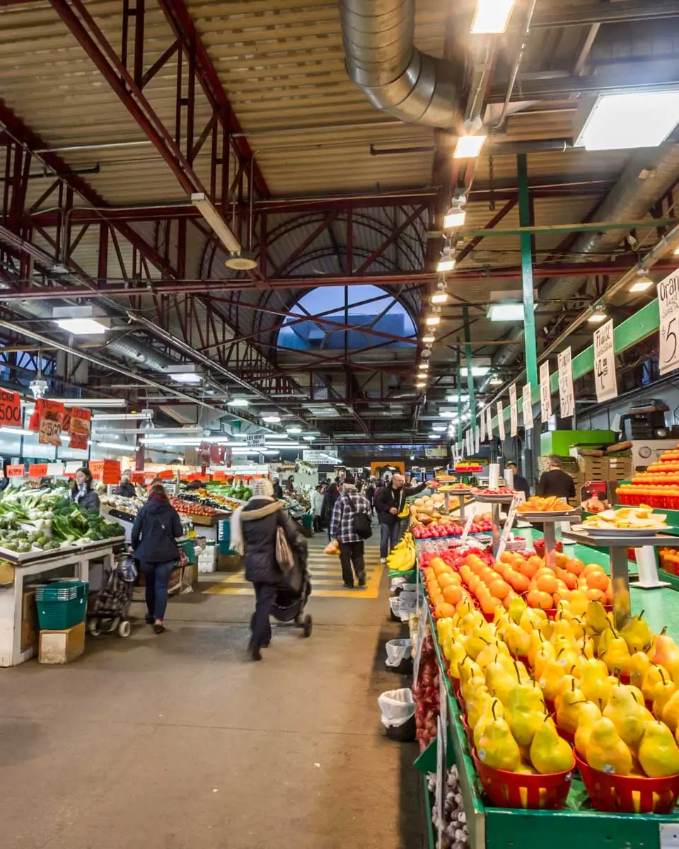 Walking through Jean-Talon Market in Montreal, Quebec