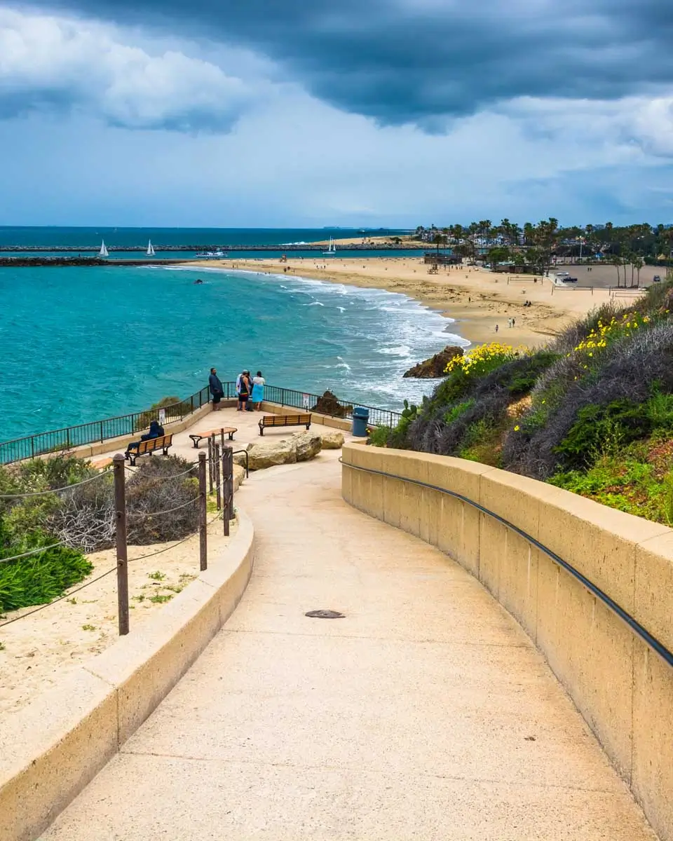 Walkway to the beach at Inspiration Point in Corona del Mar