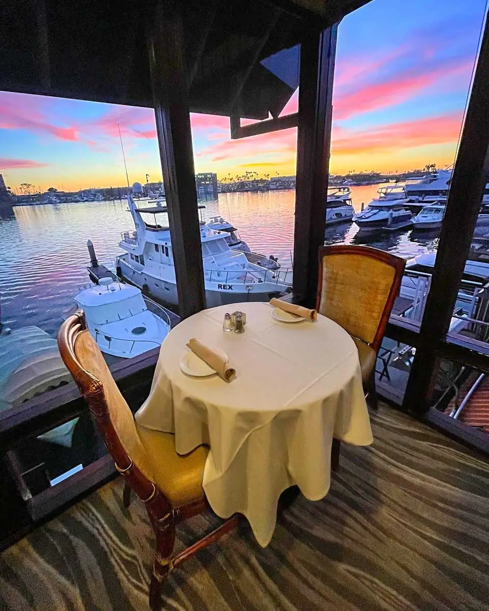 Waterfront dining at Rusty Pelican Newport Beach