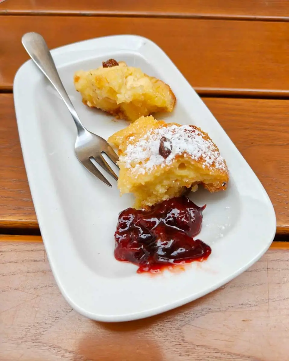 Traditional Kaiserschmarrn dessert in Vienna