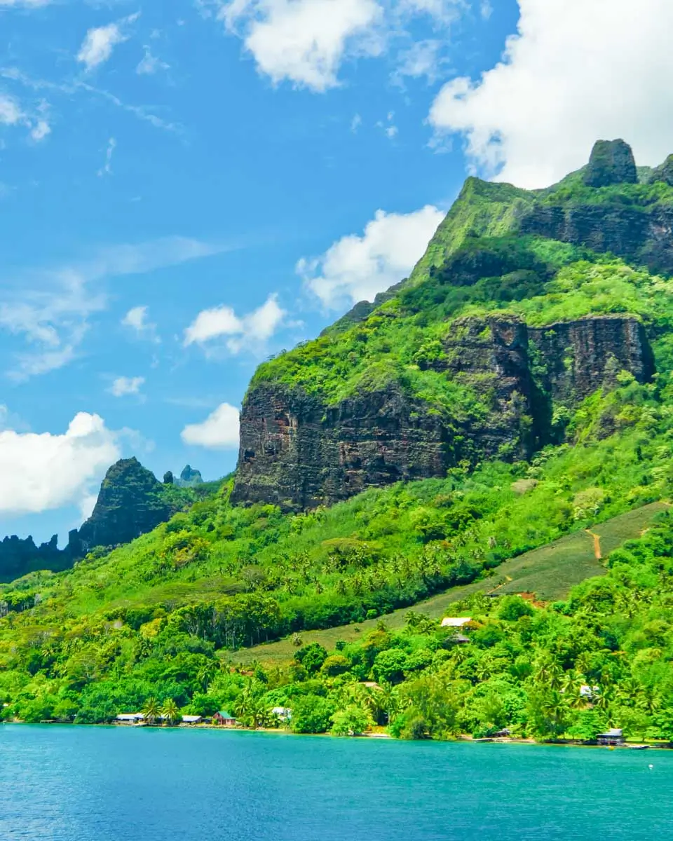 A view of Cook's Bay in Moorea, French Polynesia