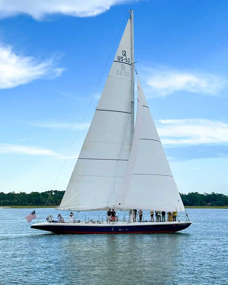 America's cup yacht, Hilton Head Island, USA